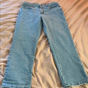 Light Blue Mom Jeans, high rise